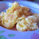 My “little man” hosts a cooking class- Scrambled Eggs!
