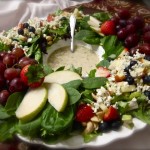 Winter Berry Salad Wreath w/ Lemon Poppyseed Dressing