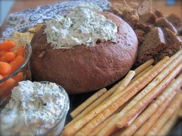 This easy, creamy spinach dip is always a hit at family gatherings and potlucks. It is so easy to make, with just a handful of ingredients. #WomenLivingWell #spinachdip #easyrecipe