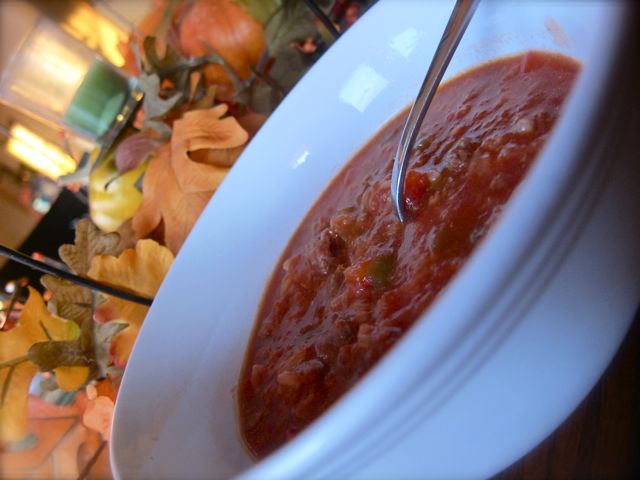 If you like stuffed peppers, you'll love this stuffed pepper soup in a Crock Pot. It's so easy to make and is a perfect comfort meal on a crisp, fall day. #WomenLivingwWell #soups #easymeals #crockpot