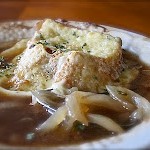 A "Bistro Lunch" at Home- French Onion Soup and Club Roll-Ups